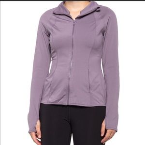 Yogalicious flared bottom yoga zip up jacket size large